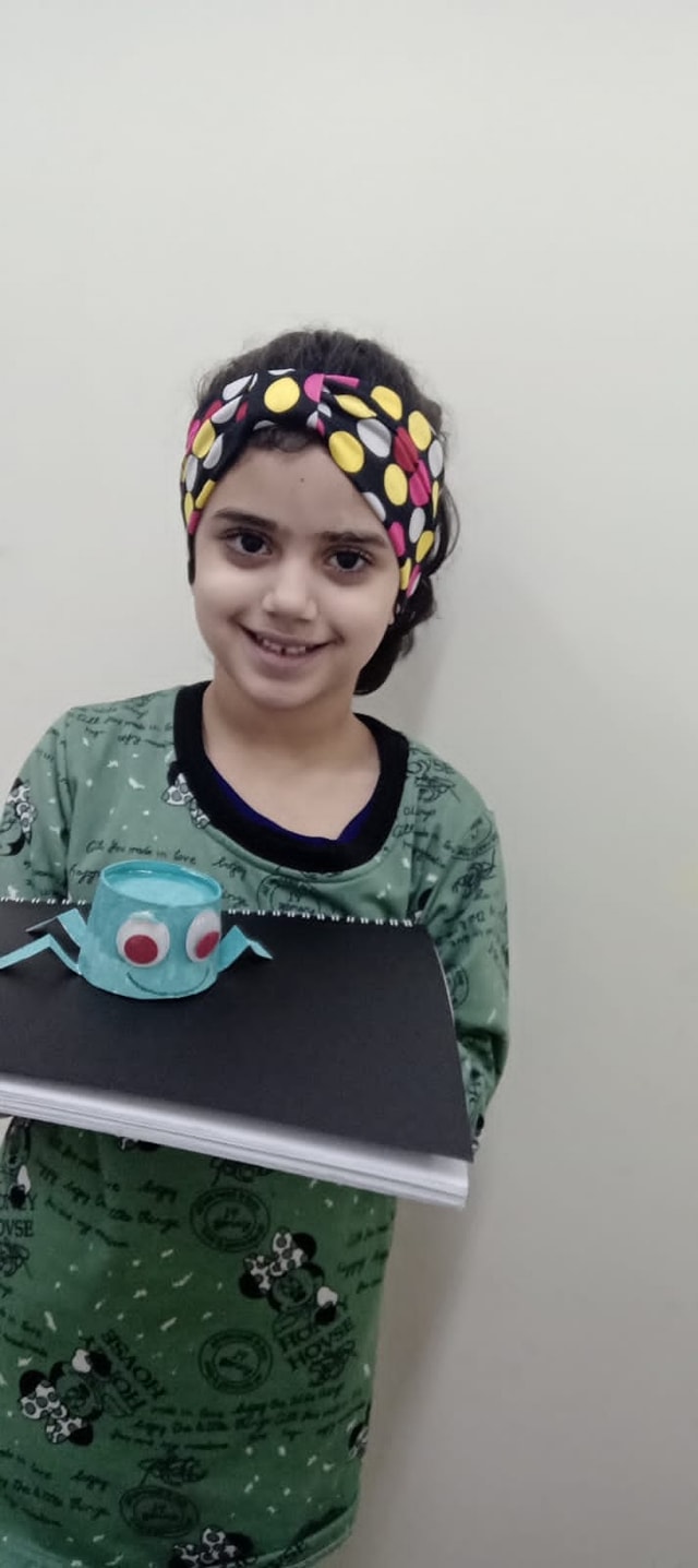 OPVG Kindergarten's online students from the Middle East, poem activity Incy wincy spider